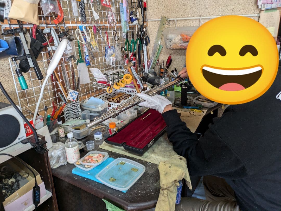 フルート　調整済　ヤマハ　YFL211S（Eメカ.銀メッキ仕様）　美品