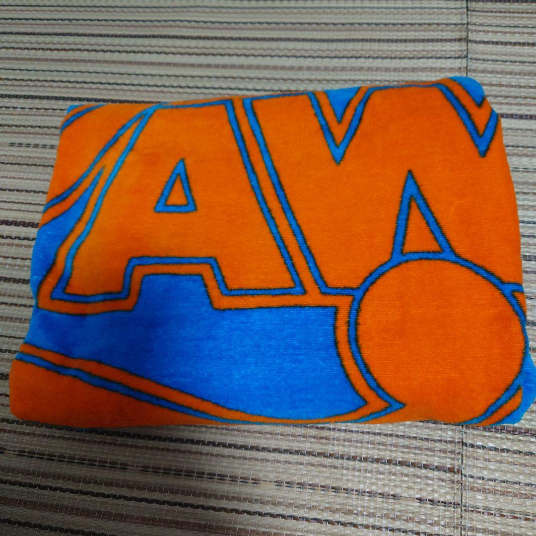 矢沢永吉　当時物スペシャルビーチタオル　珍色　ロゴ青オレンジ