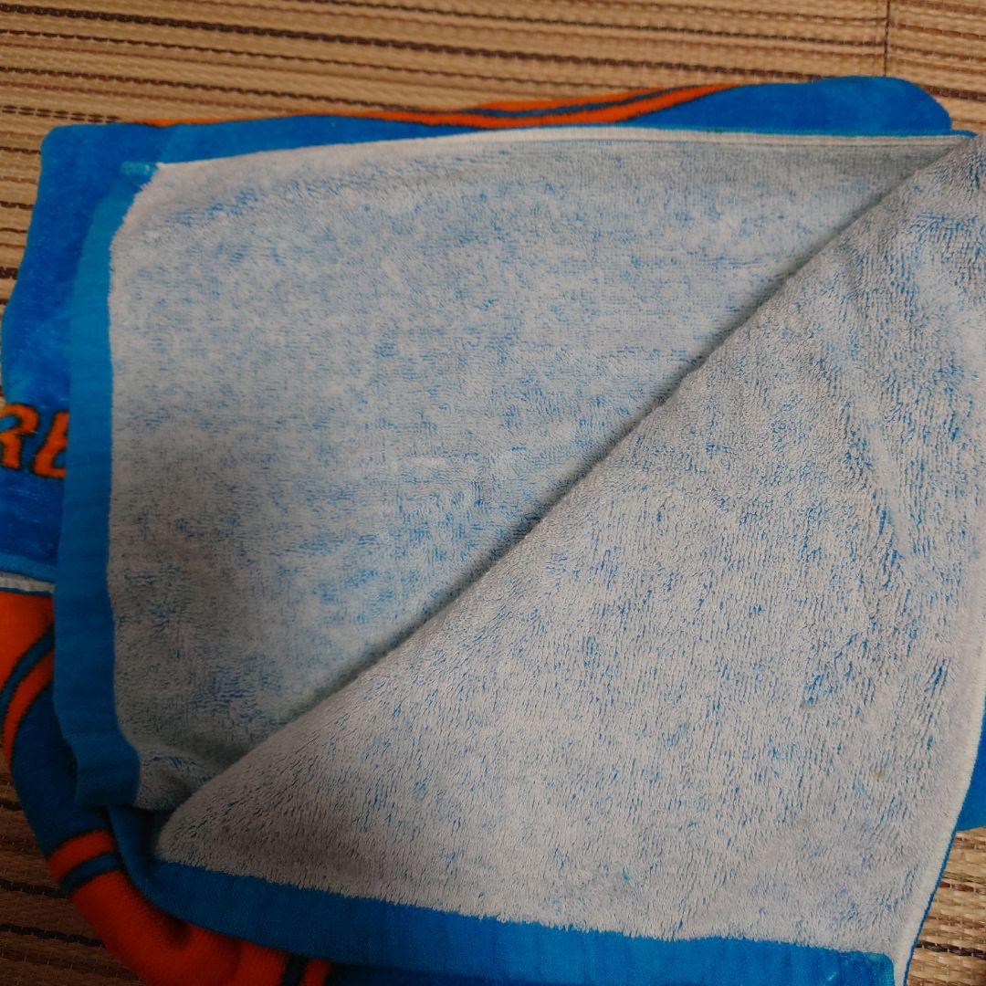 矢沢永吉　当時物スペシャルビーチタオル　珍色　ロゴ青オレンジ