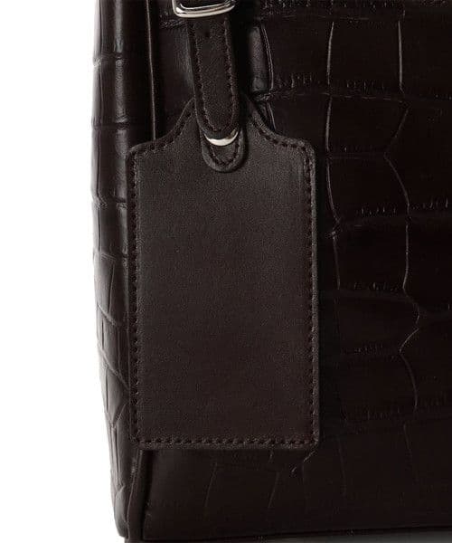 未使用！ KINGZ ブレイン小 (クロコ型押しVer.) 　ダークブラウン