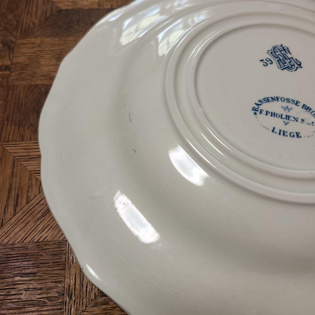 GIEN モノグラム　プレート　アンティーク　フランス　gien