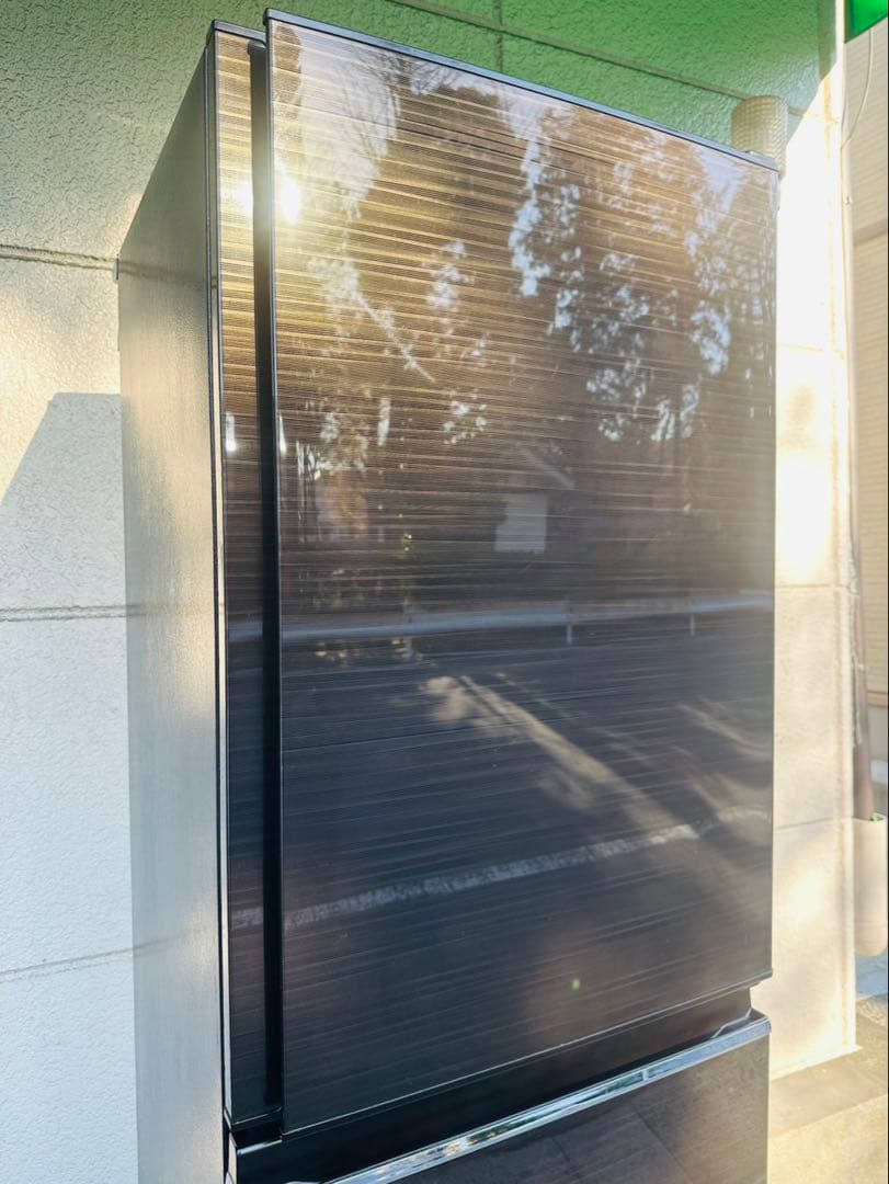 【美品】2017年製　三菱冷蔵庫　木目ブラウン色　MR-CX37A-BR1