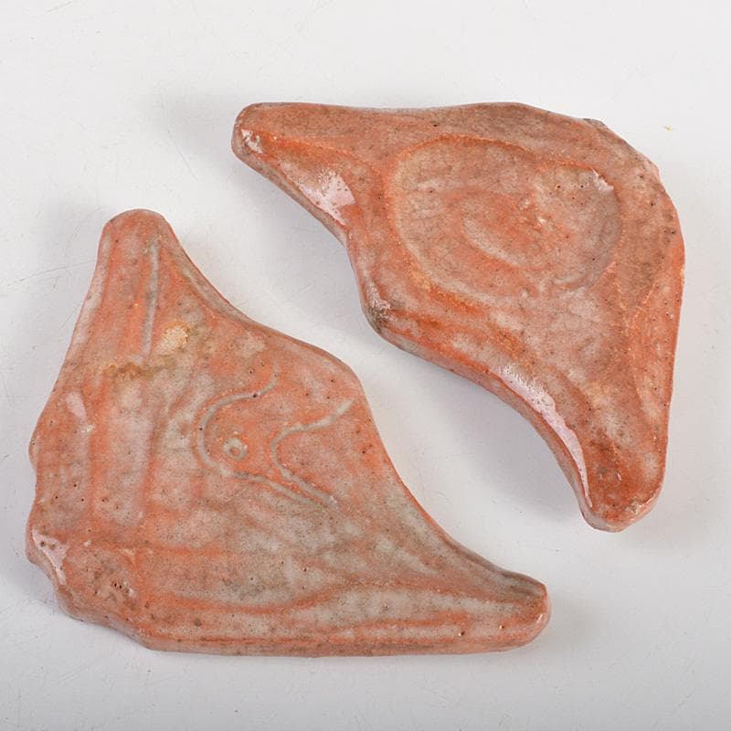 茶道具　赤楽　匁土　鳥文　香合　書付箱　Ⅴ　6281