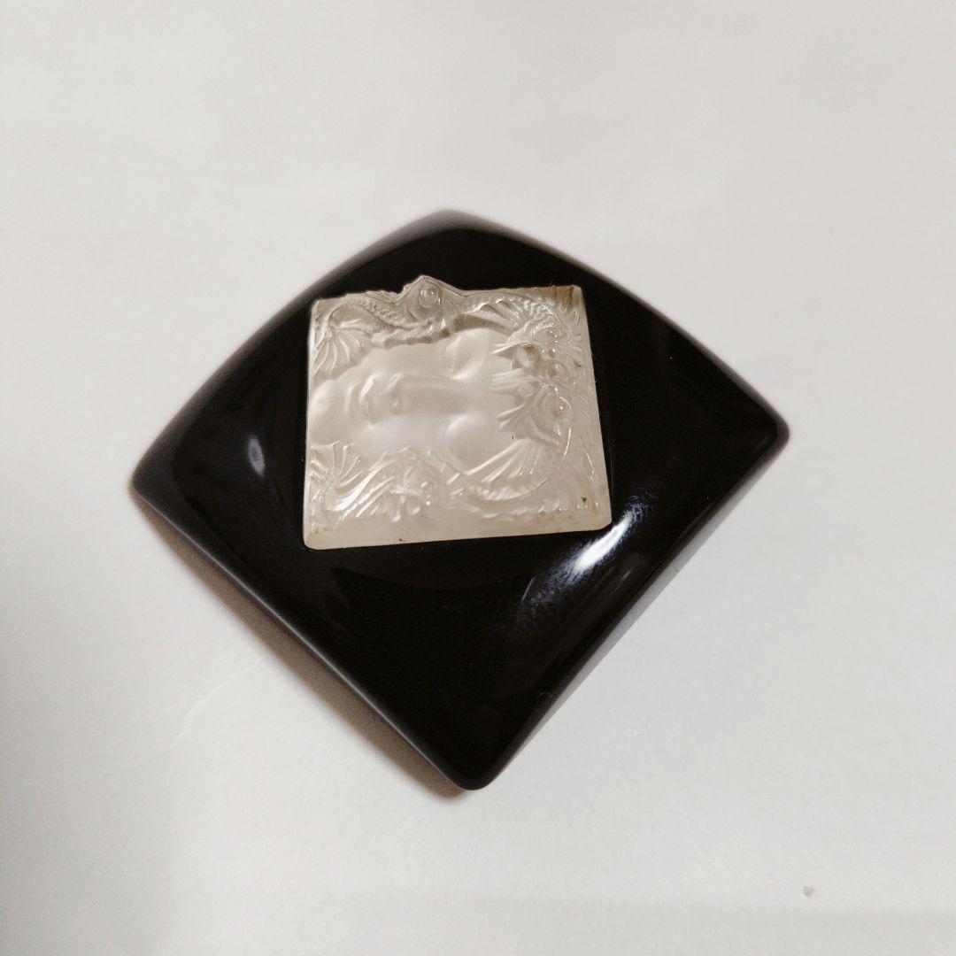 美品　ラリック　ブローチ　アレトゥーズ　女神　クリスタル