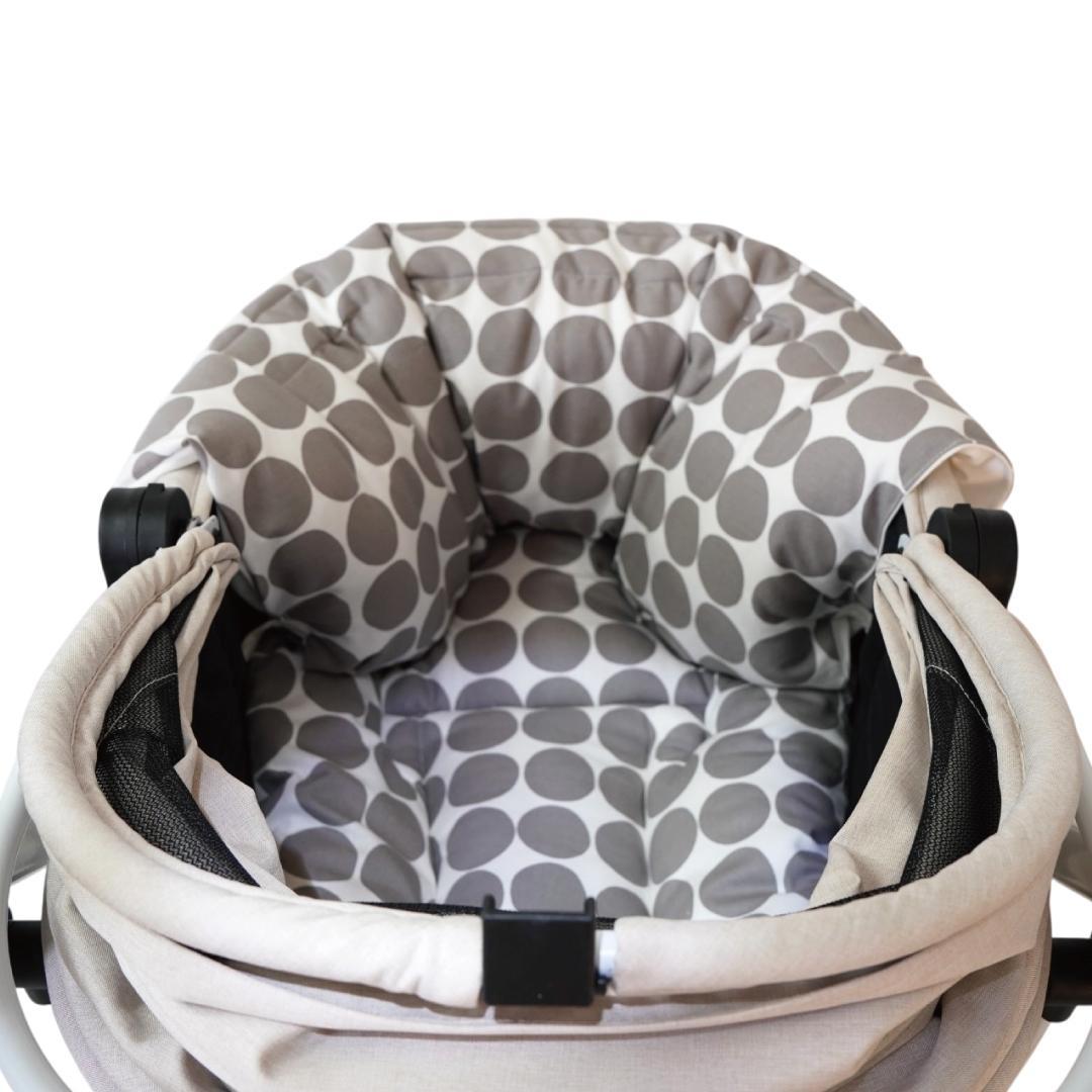【一体型】カートクッション★ドット あご乗せ コンフォーター カートカバー