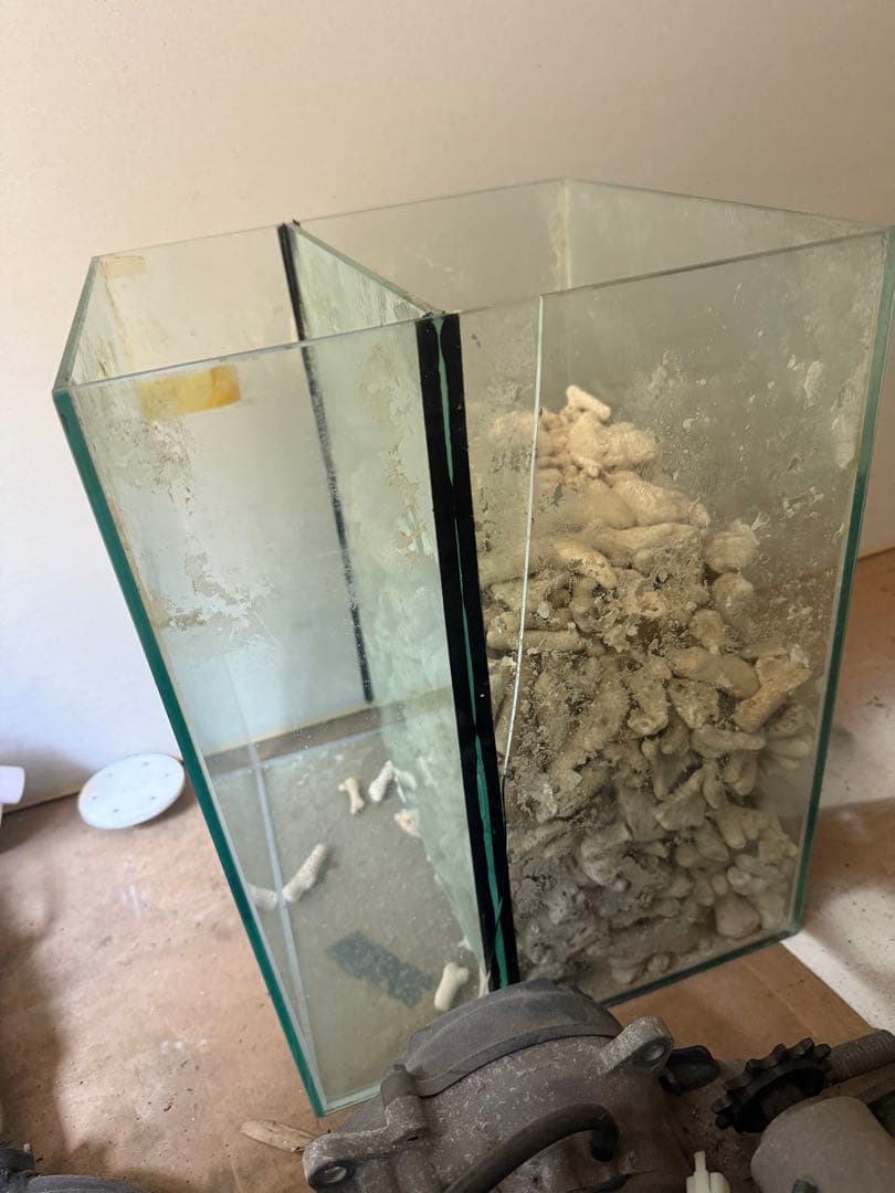 アクリル水槽　自作台　希少な特注八角形