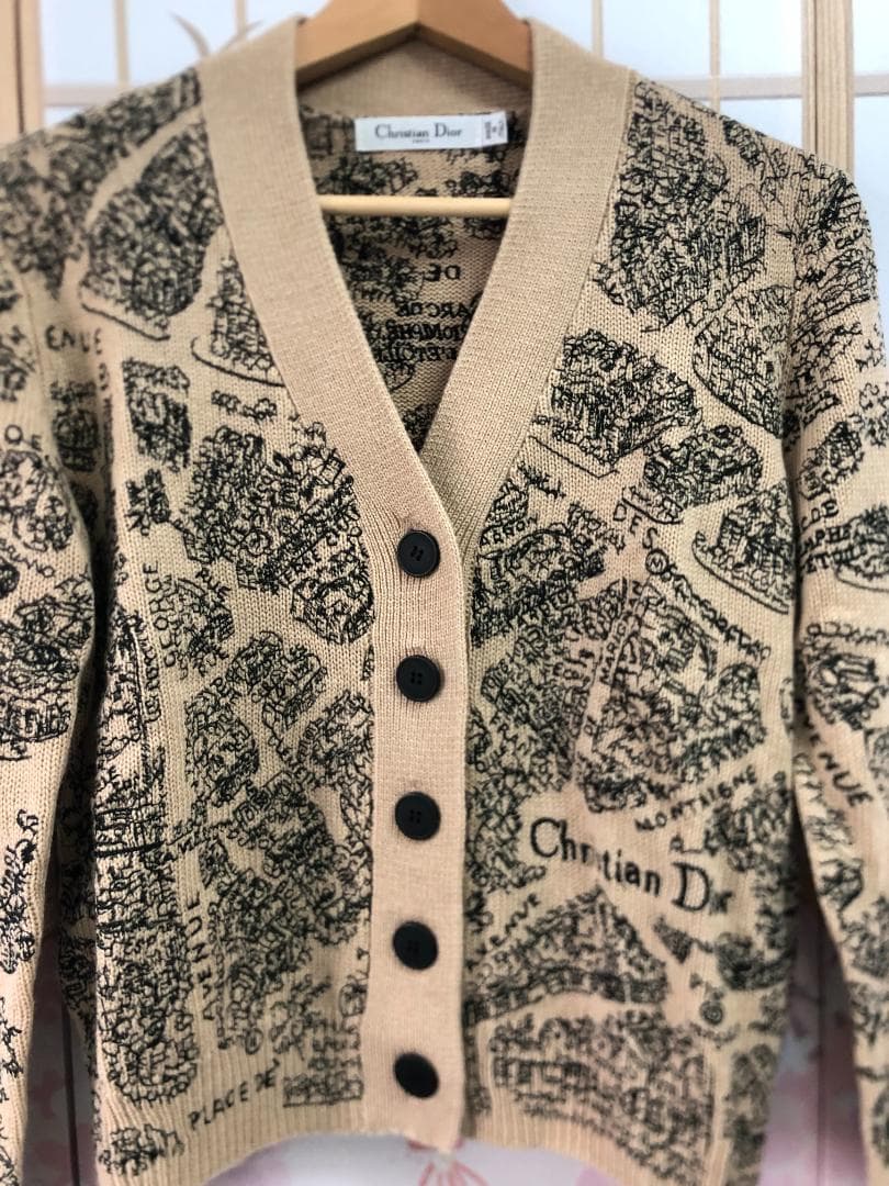 ニットセーター　レディース　ブラウン　長袖　コート　綺麗