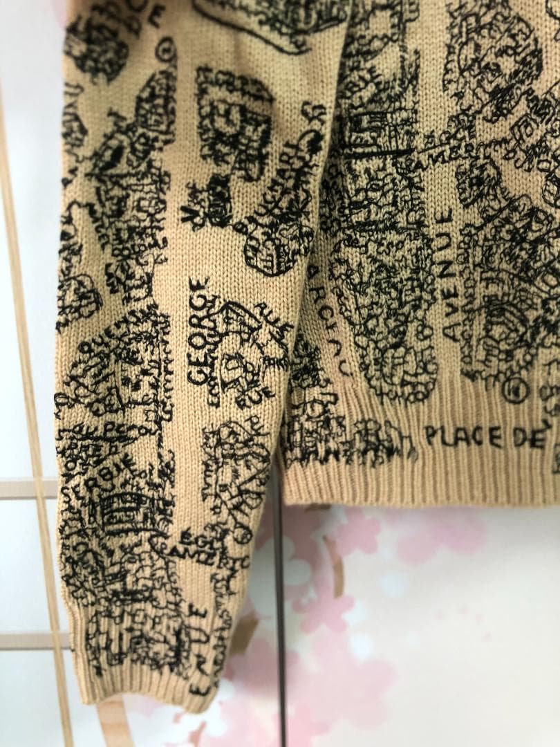 ニットセーター　レディース　ブラウン　長袖　コート　綺麗