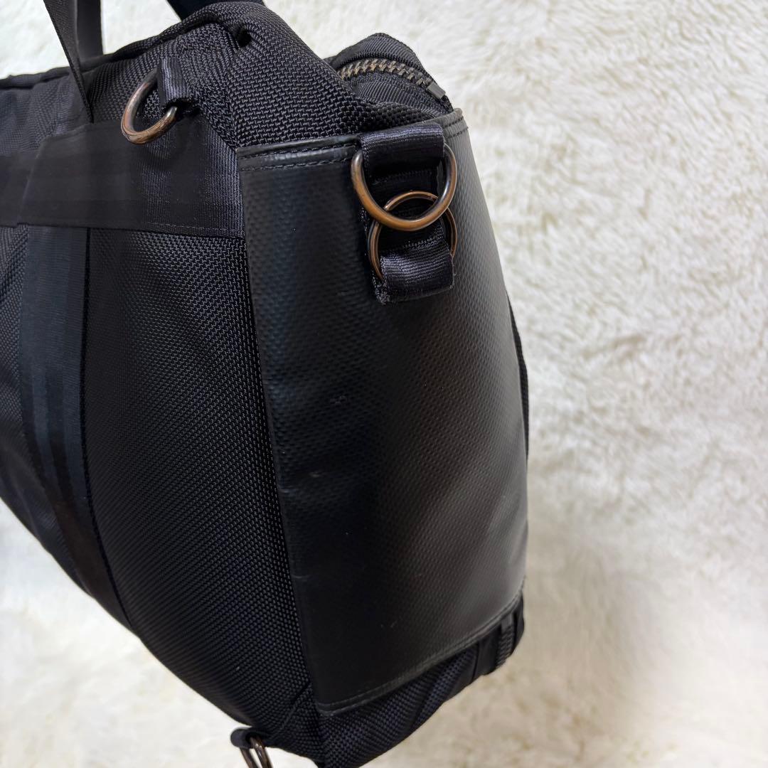 【19日まで】ポーター　ヒート ビジネスバッグ　2way 2層 A4可 ブラック