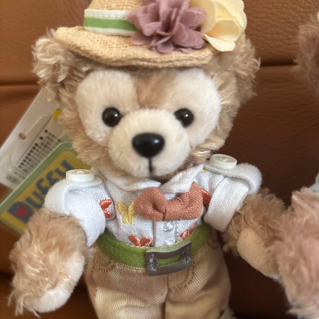 ダッフィー シェリーメイぬいぐるみバッジ スプリングインブルーム 新品 お顔厳選