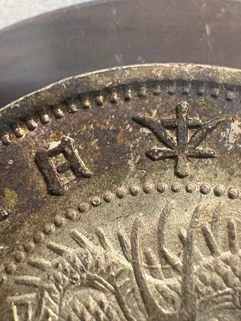 竜20銭銀貨 明治6年 欠日 PCGS MS65