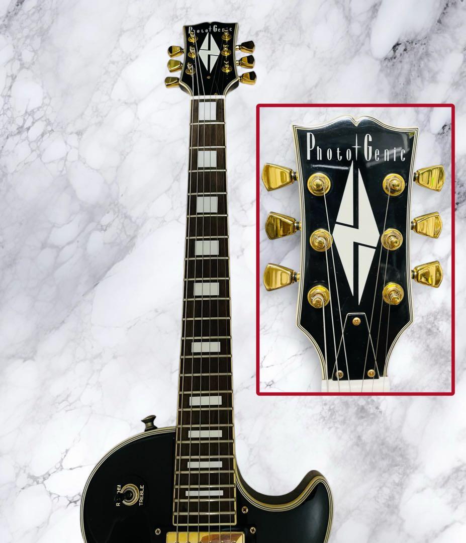 (美品) Photogenic LP-300C レスポールカスタム ブラック色
