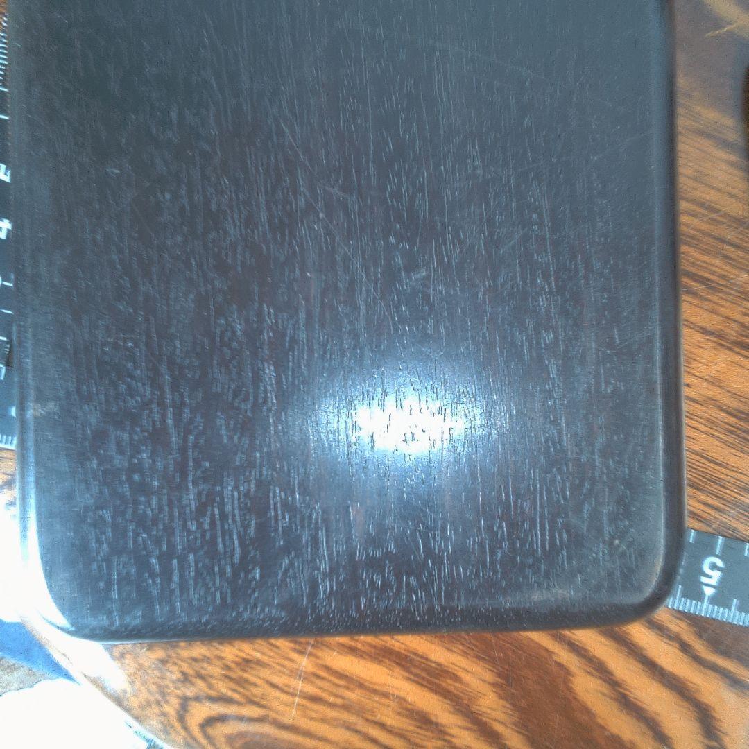 骨董６木製円形茶道具 蓋付き 約10cm