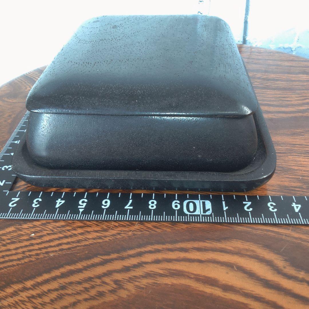 骨董６木製円形茶道具 蓋付き 約10cm