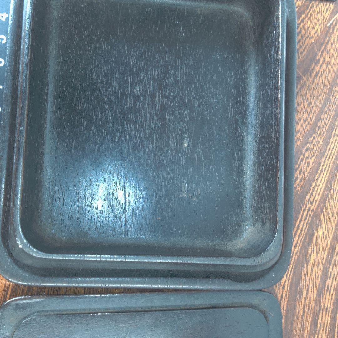 骨董６木製円形茶道具 蓋付き 約10cm