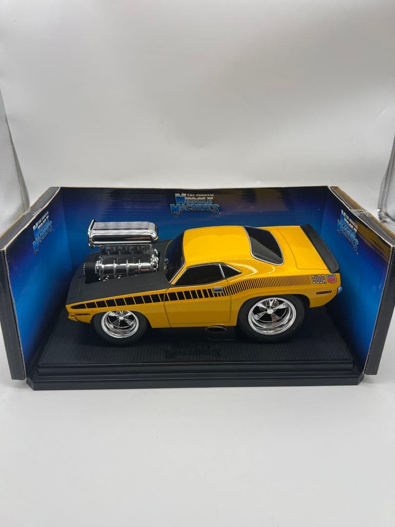 No60ミニカー1/18箱ありMUSCLE MACHINES 70 CUDA