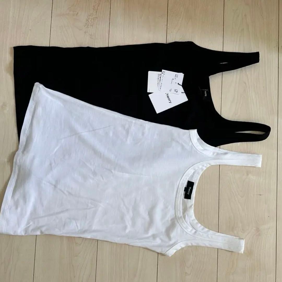 theoryタンクトップ ホワイト ブラック セット