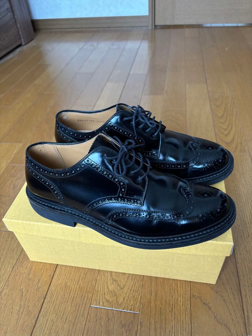 REGAL リーガル 革靴 ウィングチップ 黒25.5cm