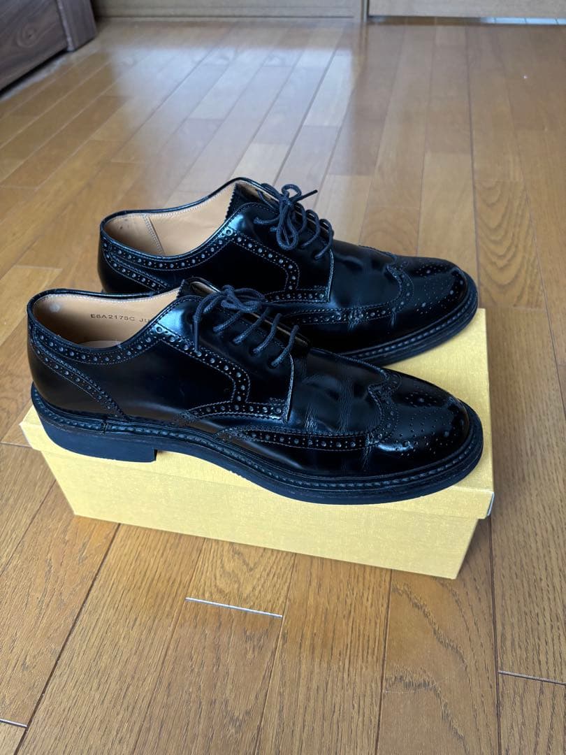 REGAL リーガル 革靴 ウィングチップ 黒25.5cm