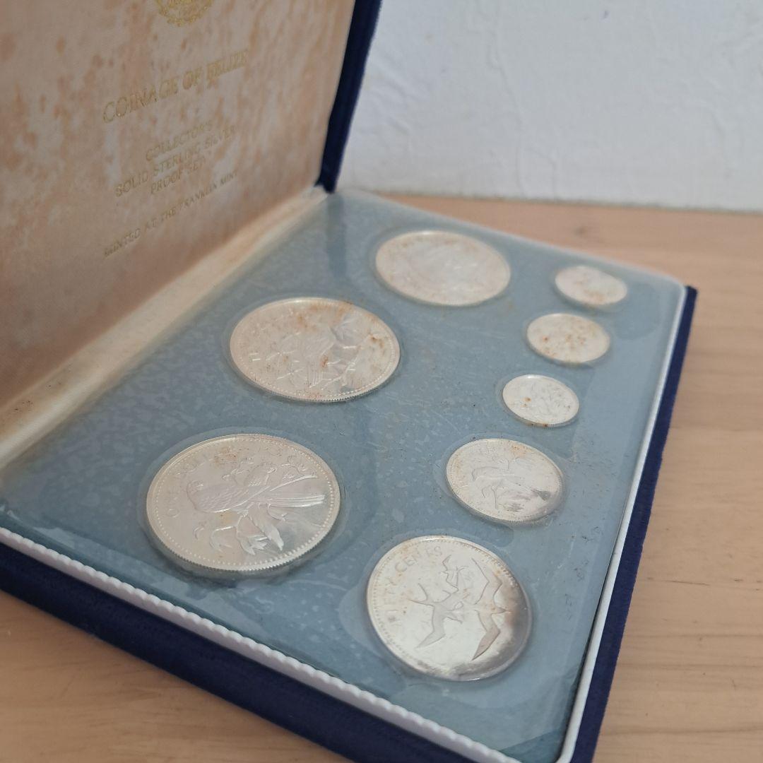 モ*ー様 1974年　ベリーゼ国　新貨幣　プルーフセット　熱帯鳥