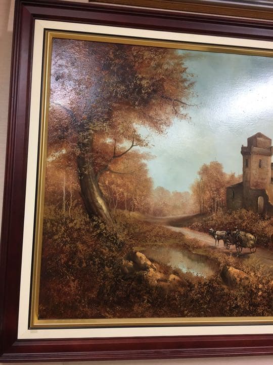 油絵原画 直筆(手描き)肉筆画 イタリアの画家オノフリオ