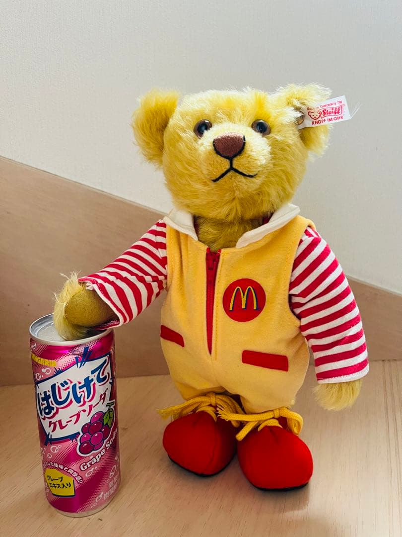 シュタイフ マクドナルド テディベア 白タグ限定品 Steiff