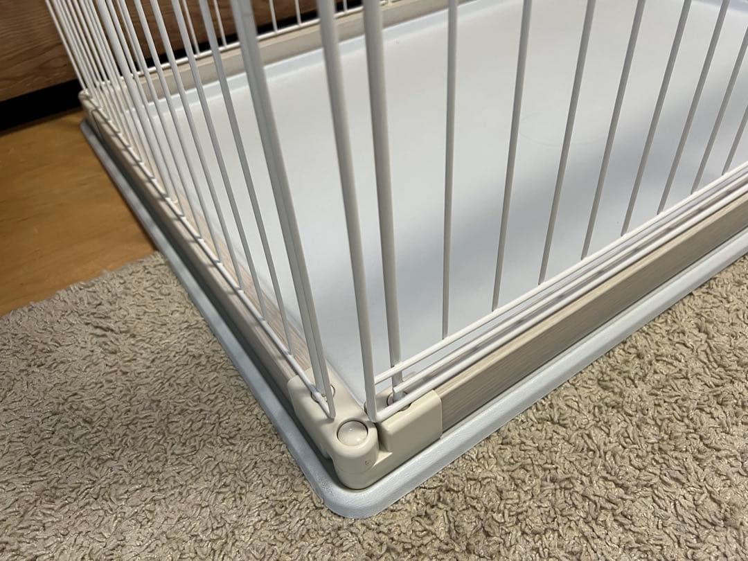 アイリスオーヤマ ウッディサークル ホワイト 小型犬用