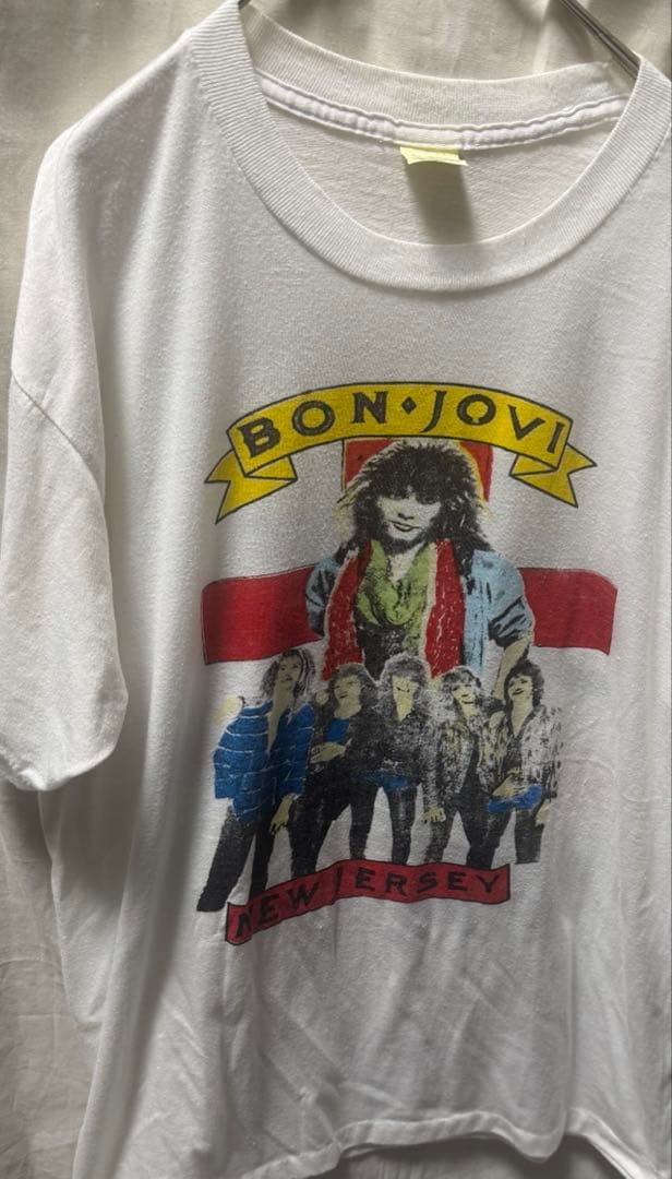ボンジョビ　bon jovi 80s tシャツ　New Jersey メンバー