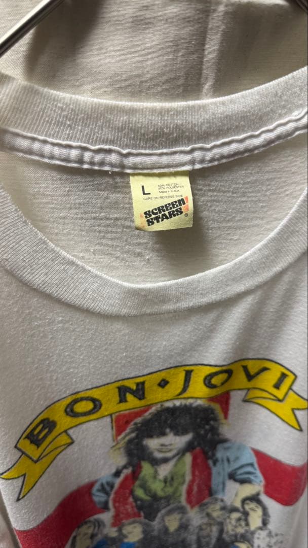 ボンジョビ　bon jovi 80s tシャツ　New Jersey メンバー