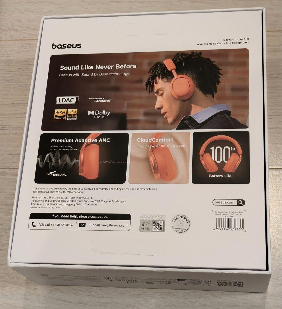 【美品】Baseus InspireXH1 オレンジ sound by BOSE