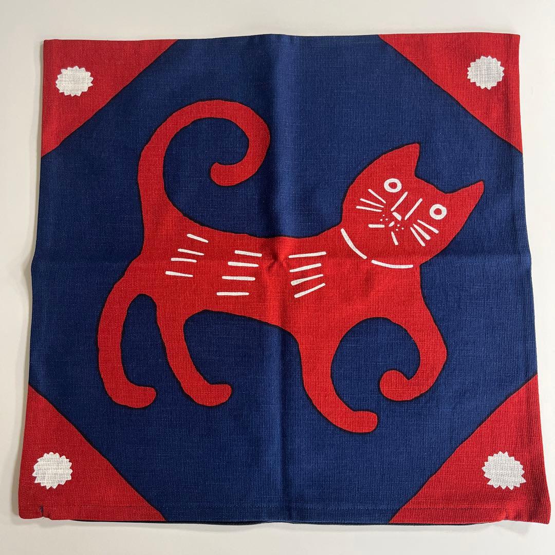 柚木沙弥郎　クッションカバー（猫）