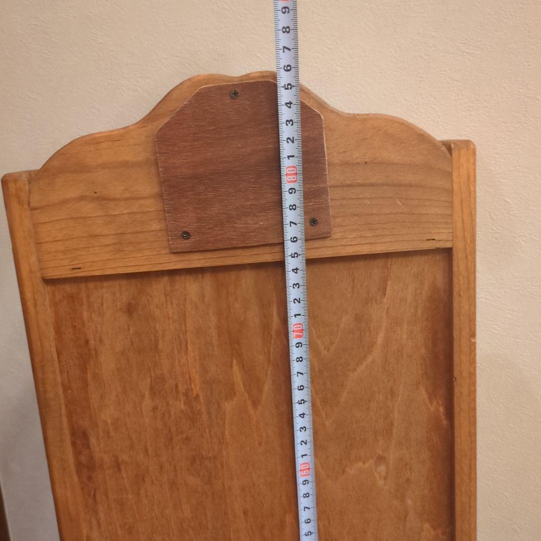 カントリー家具　木製　スリッパラック ハート