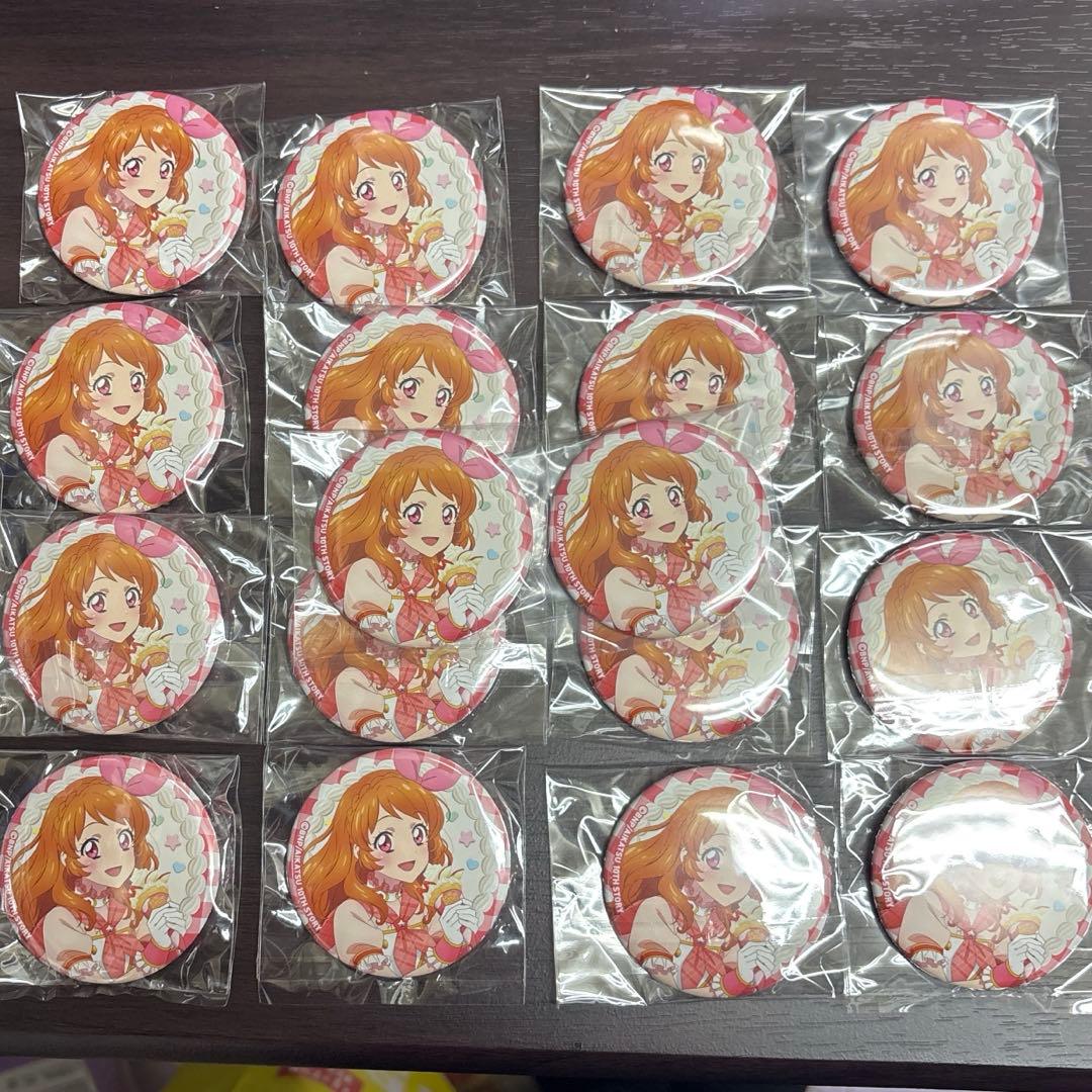 アイカツ 缶バッジ マリオンクレープ 大空あかり 18点セット