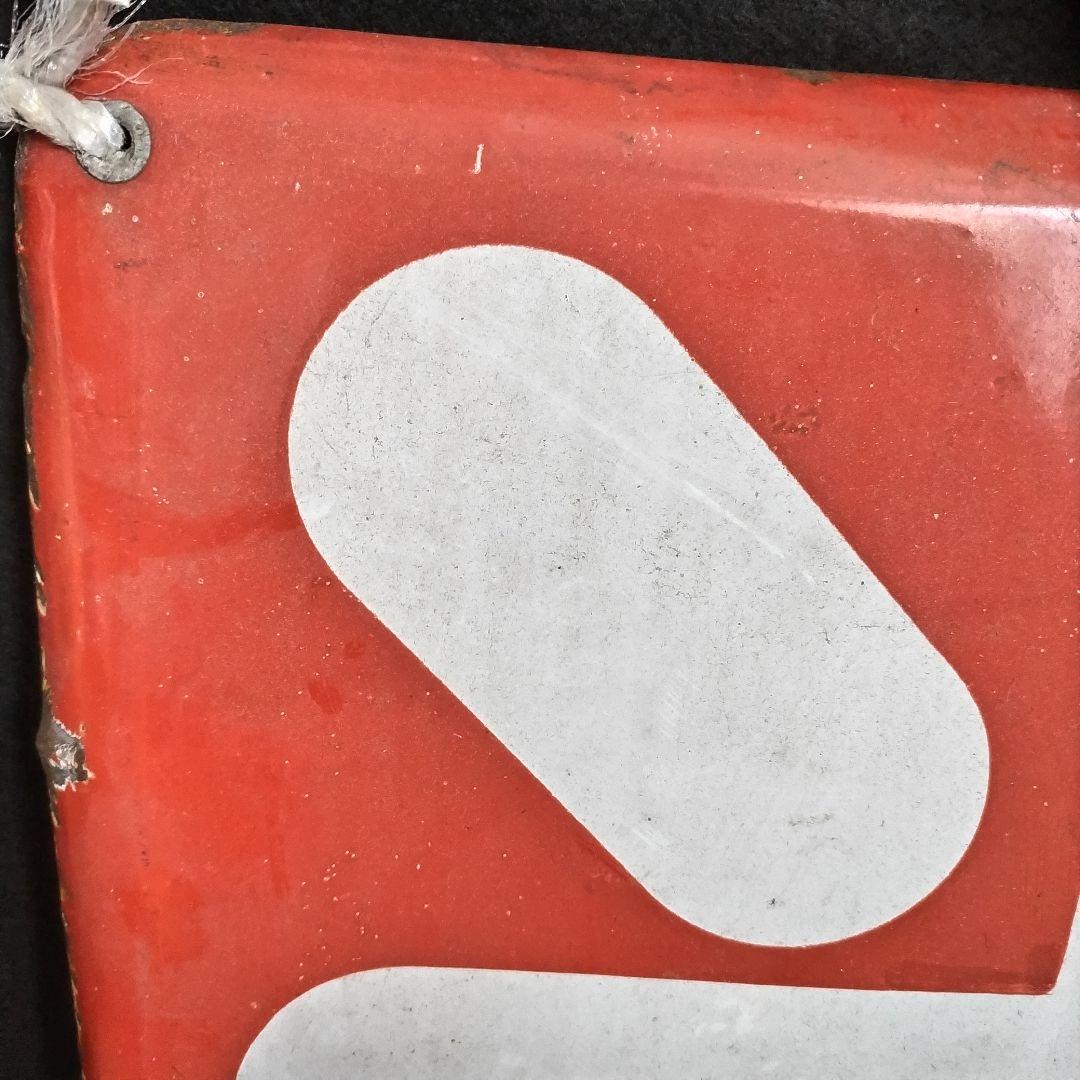 光自転車 琺瑯看板 ホーロー看板 45×45 昭和レトロ