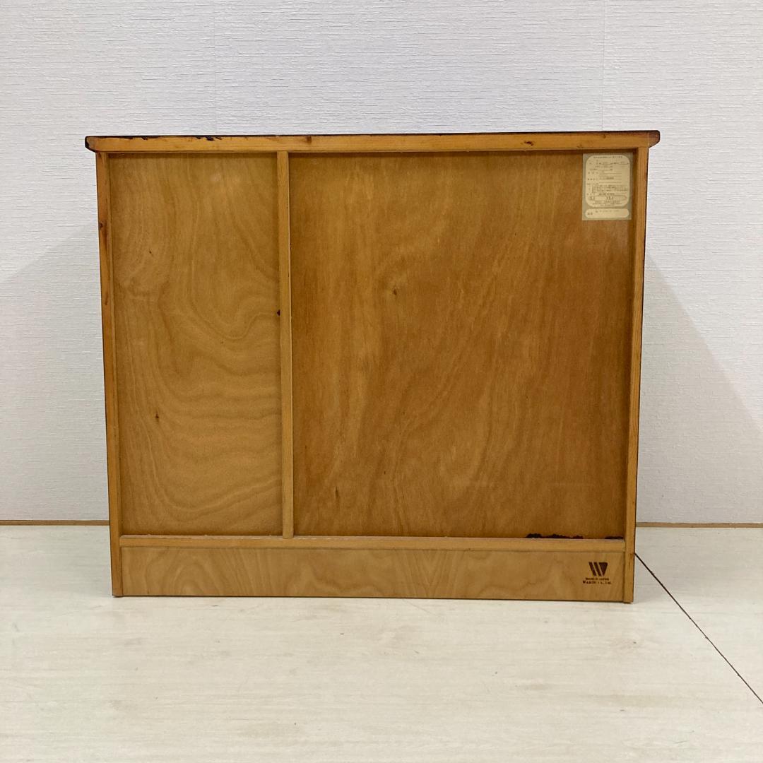 和光　北海道　民芸　キャビネット　サイドボード　椛材　カバ