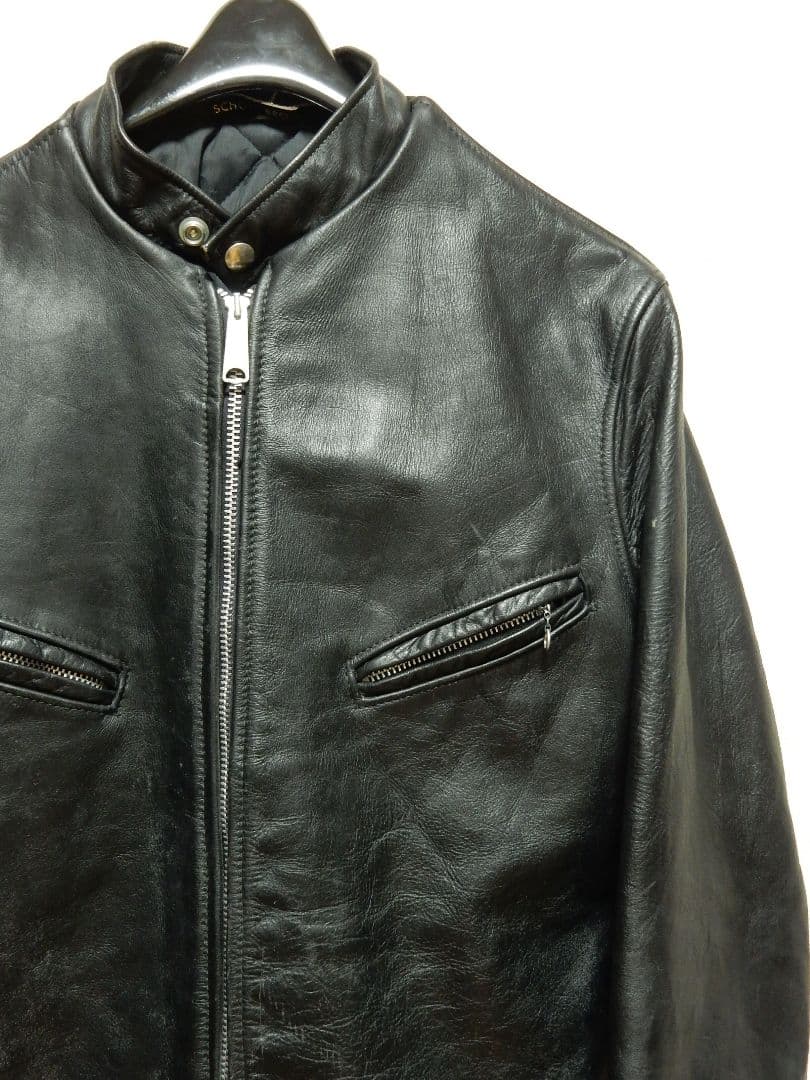 TALONジップ！逆ハの字！人気サイズ38！ショット641XXレザーシングル