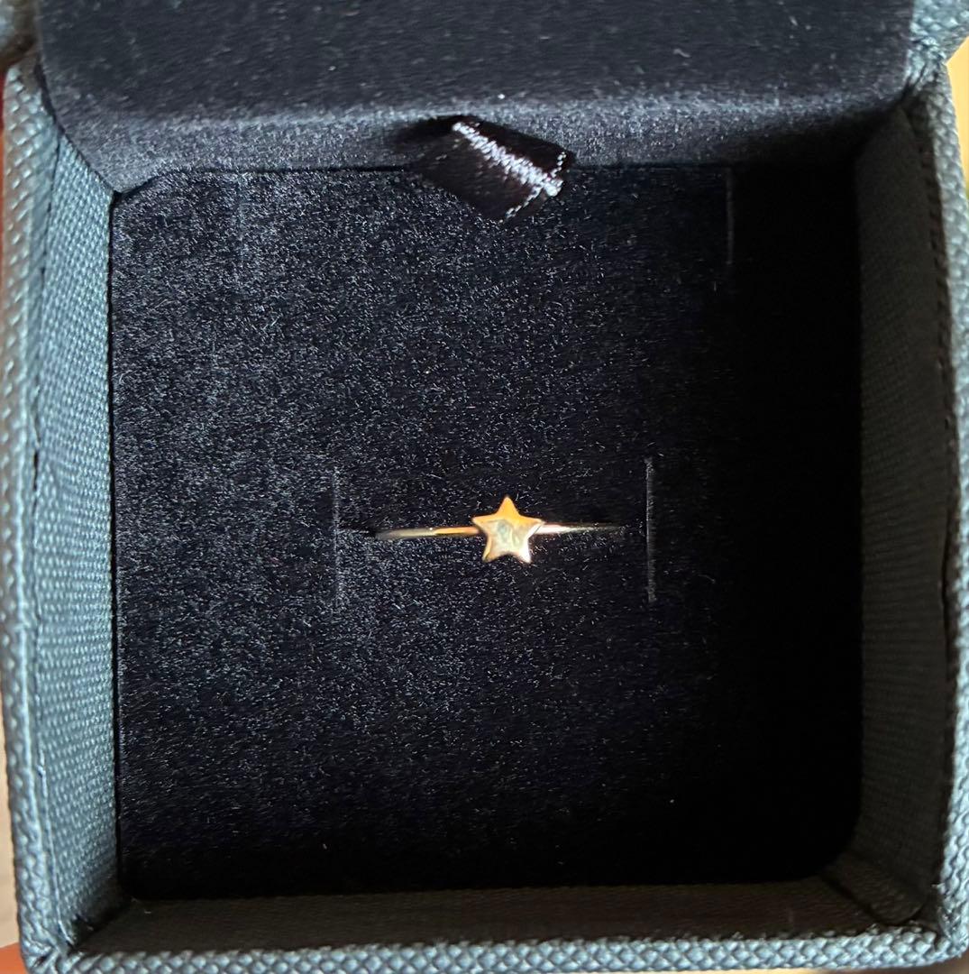 Ray BEAMS K10 スターピンキーリング 5号