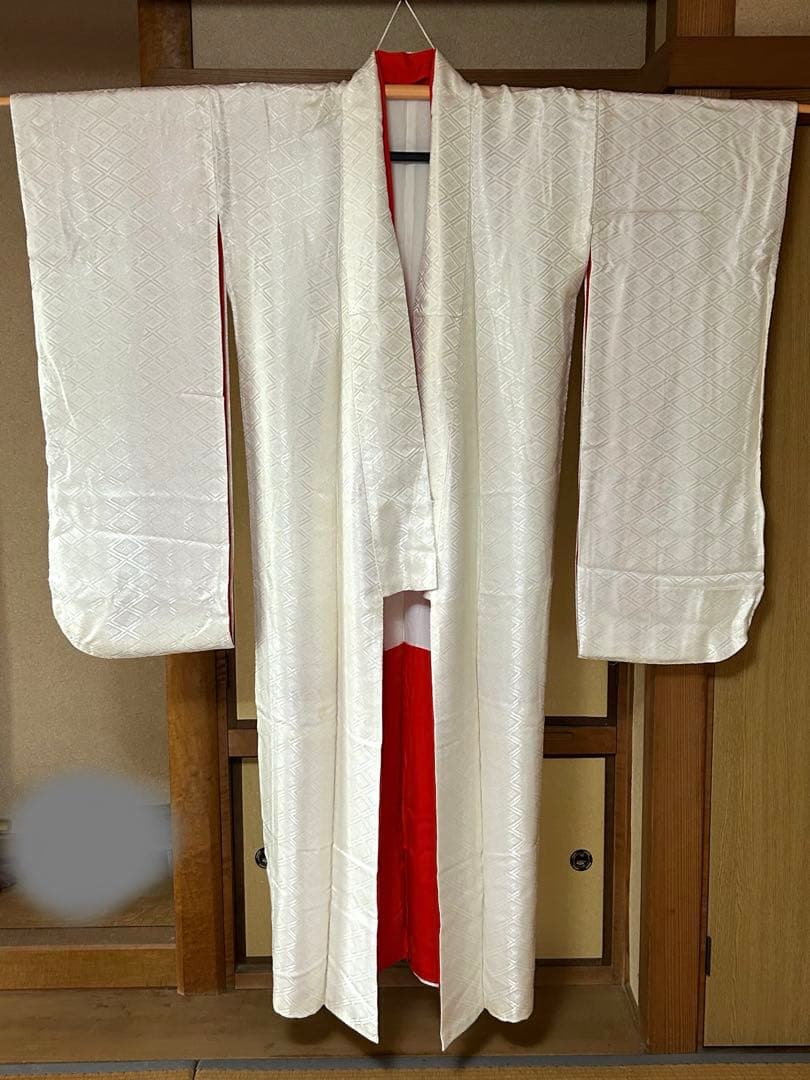 婚礼用振袖 掛下 比翼 白 オフホワイト☆結婚式 舞台衣装