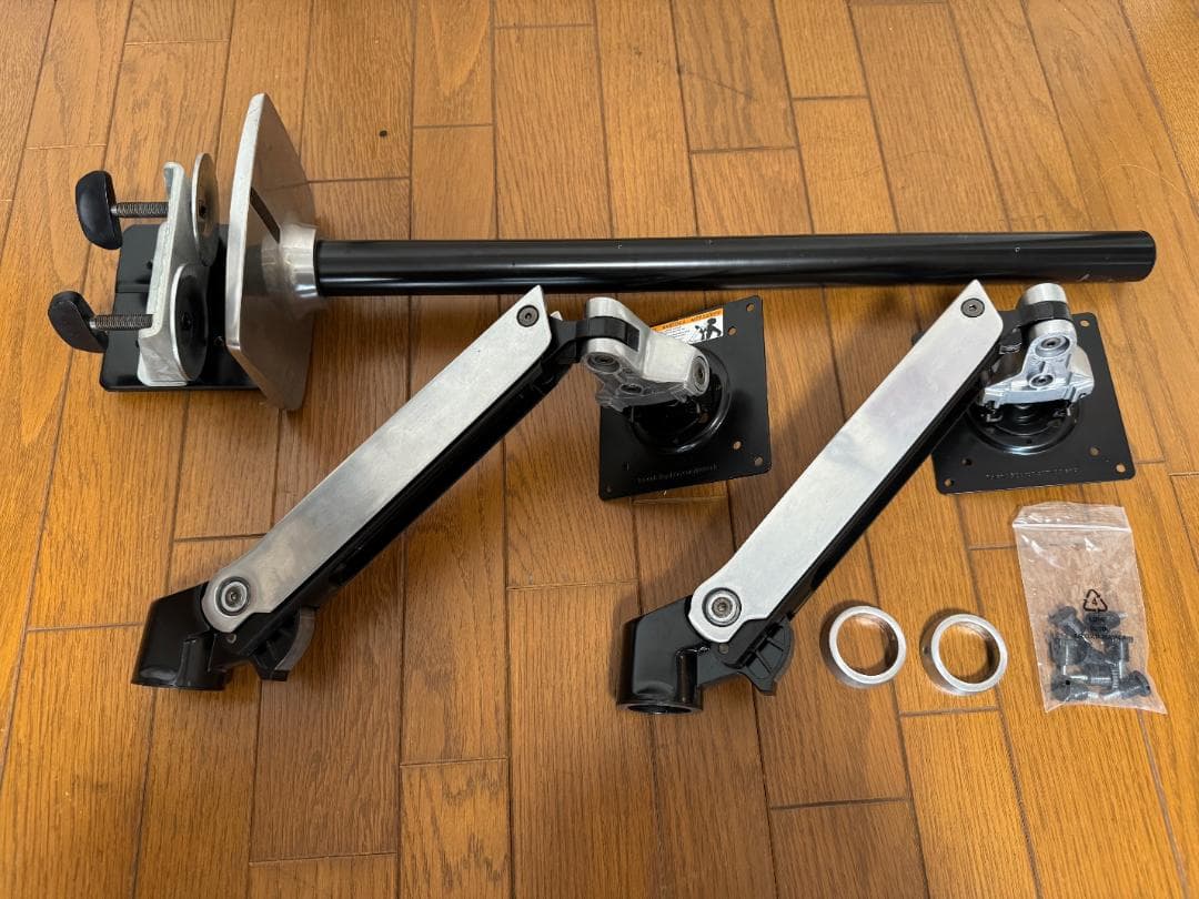 エルゴトロン LX デュアル ロングポール(58cm) 延長アームなし