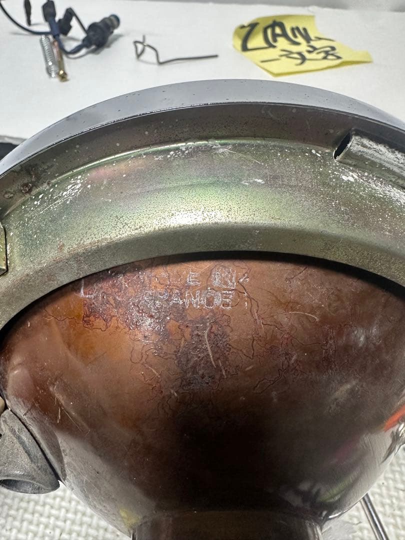 希少廃盤品当時物シビエ一文字180πシビエ凹みレンズ付きヘッドライト