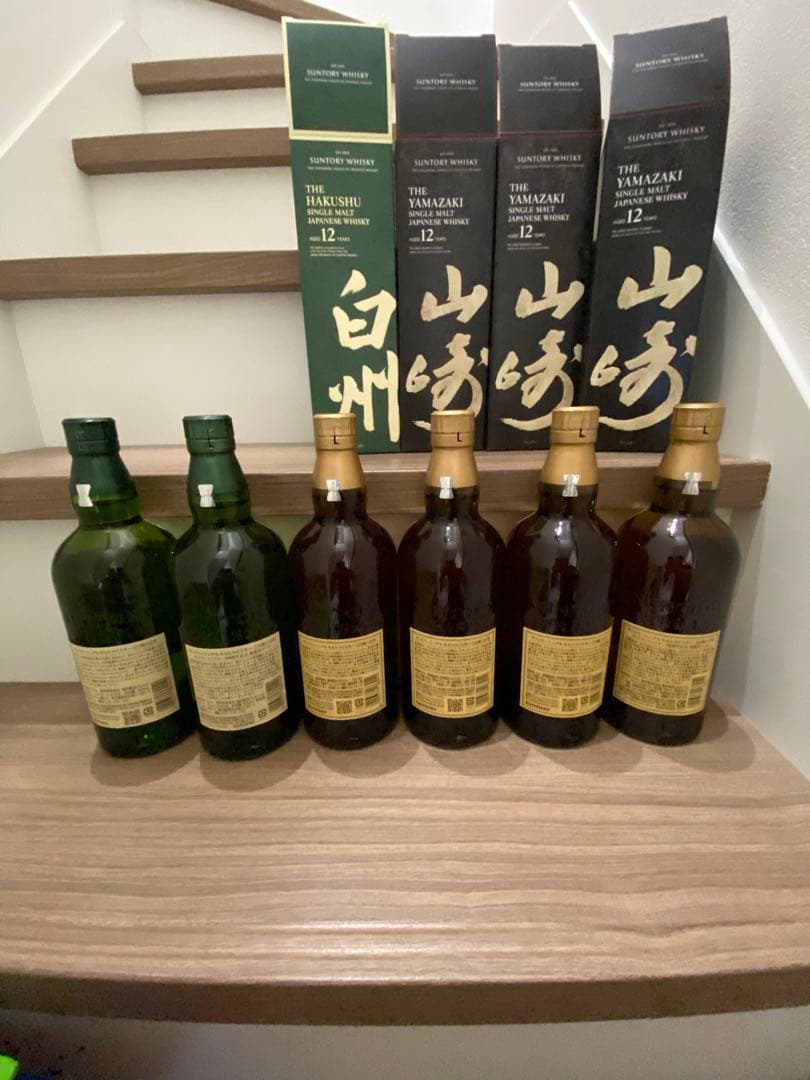 山崎・白州 ウイスキー 12年 700ml 6本セット
