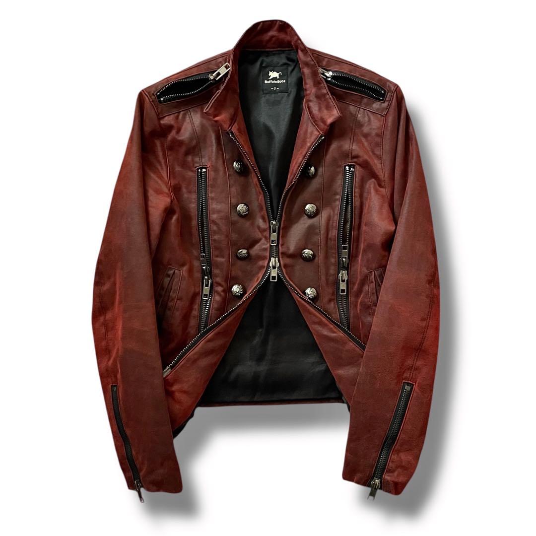 ジャケット・アウター 00s COATING GIMMICK NAPOLEON JACKET