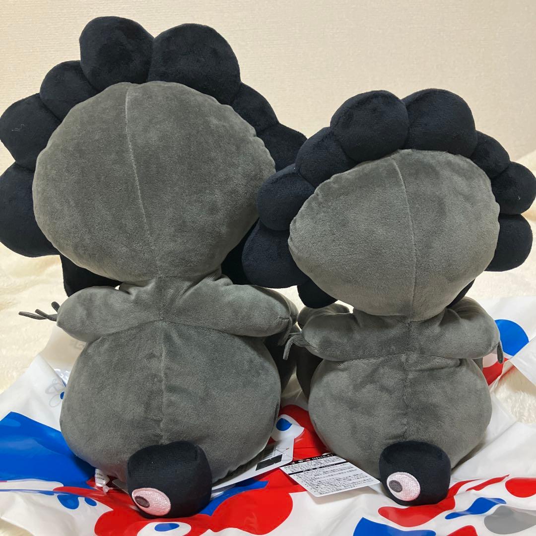 【2点】ミャクミャク お手玉風 黒 ＬとM