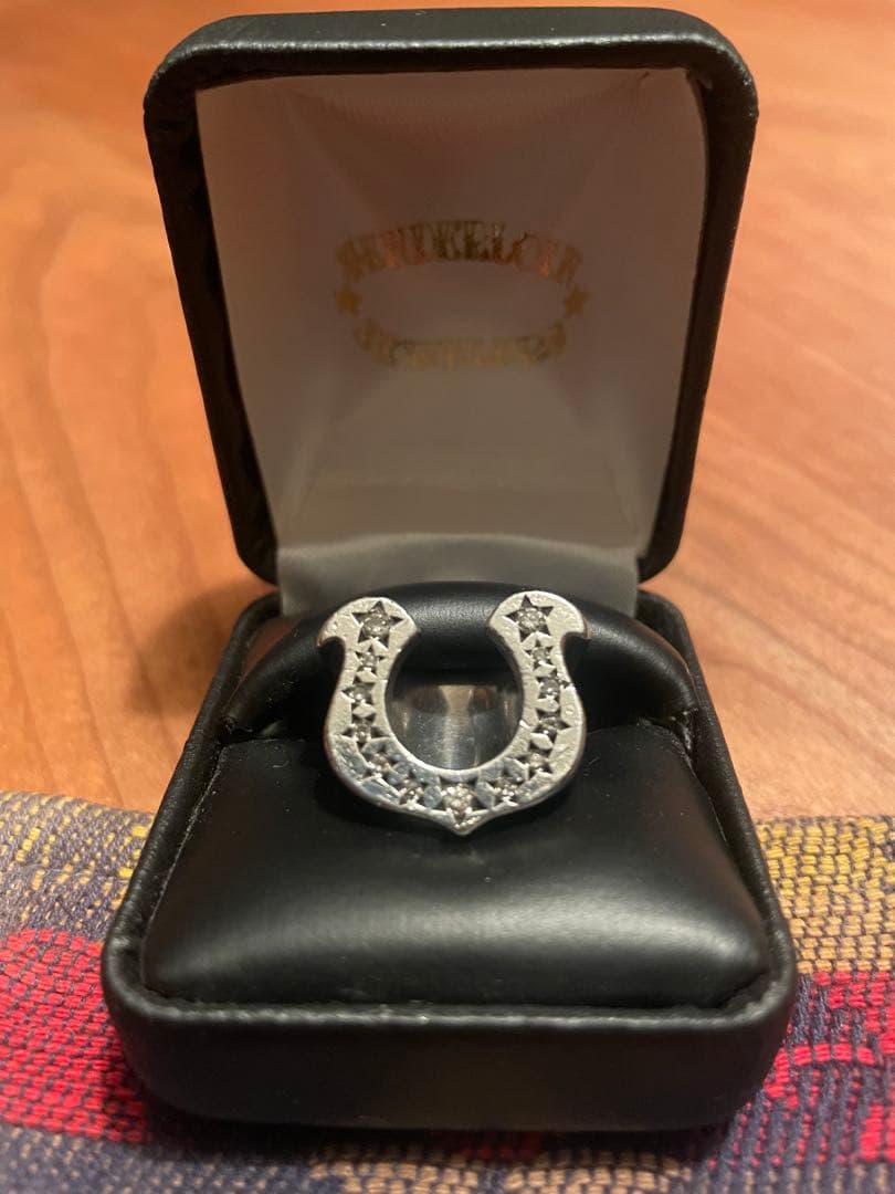 テンダーロイン　ホースシューリング　10号石付きダイヤモンドTENDERLOIN