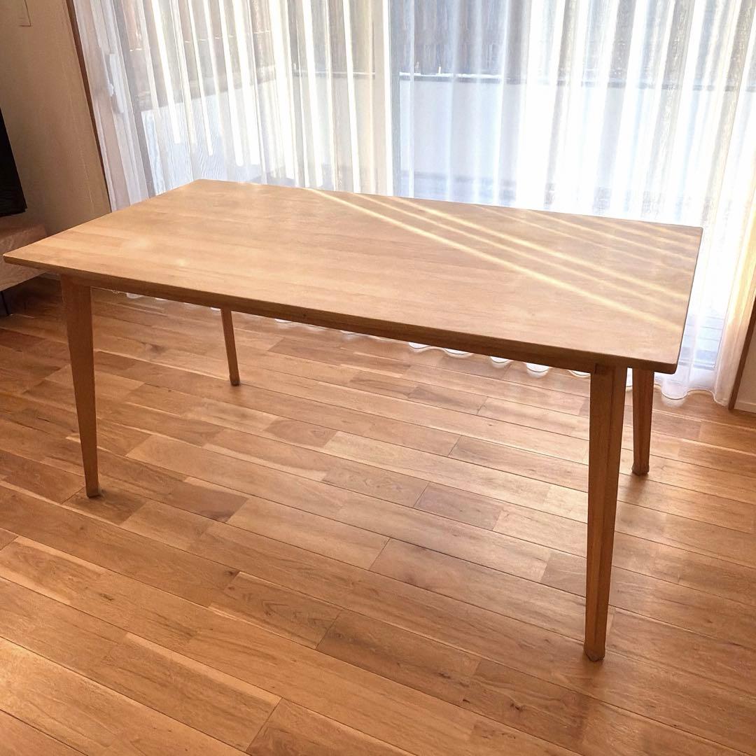 モモナチュラル w150 VIBO 天然木 北欧風 ダイニングテーブル