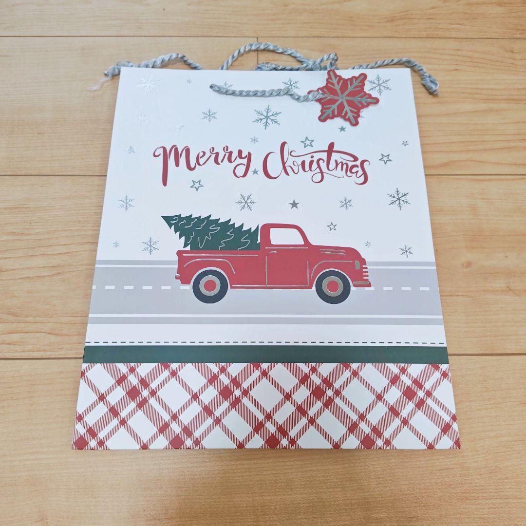 クリスマスギフトバッグ 持ち手付きクリスマストートバッグ バルク、ギフト