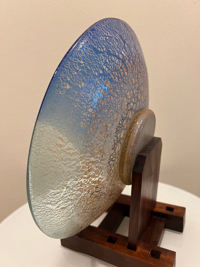 ⭐️期間限定お値下げ中　琉球ガラス　稲嶺盛吉　大皿