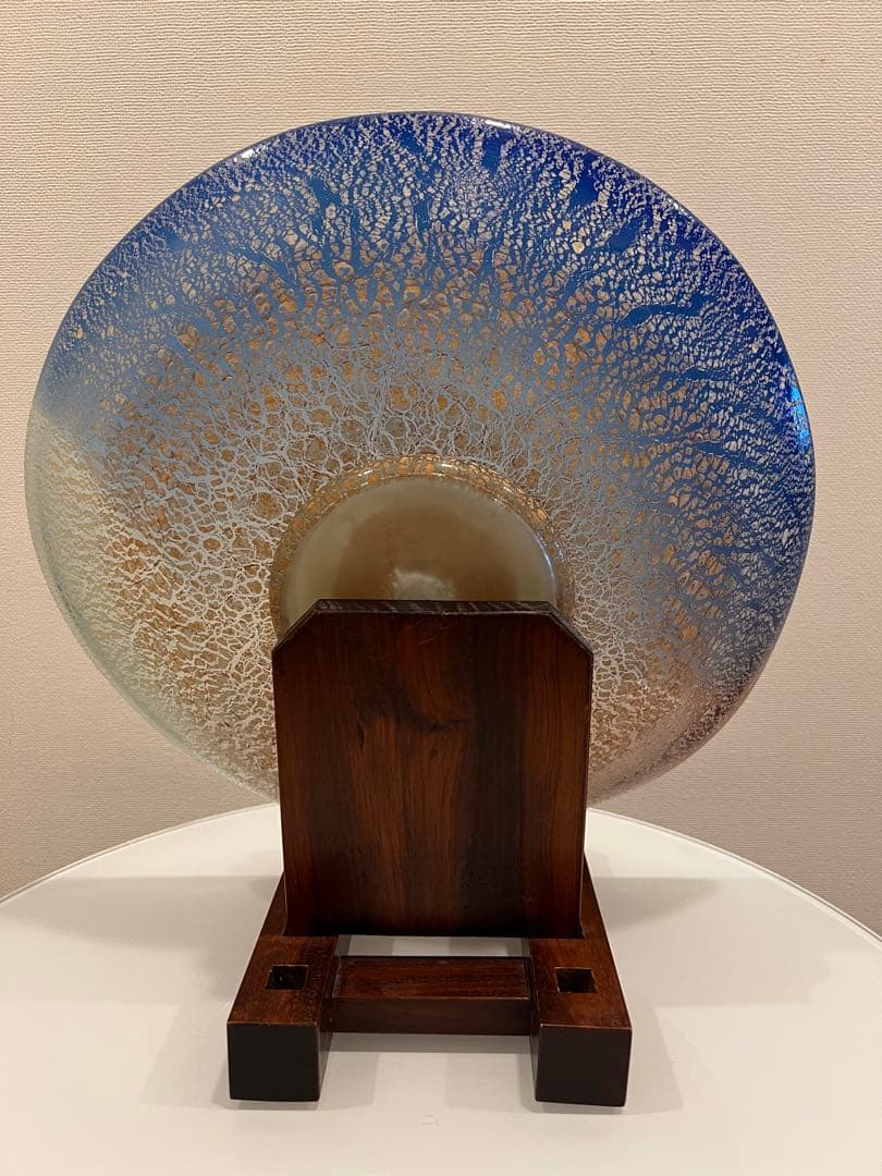 ⭐️期間限定お値下げ中　琉球ガラス　稲嶺盛吉　大皿