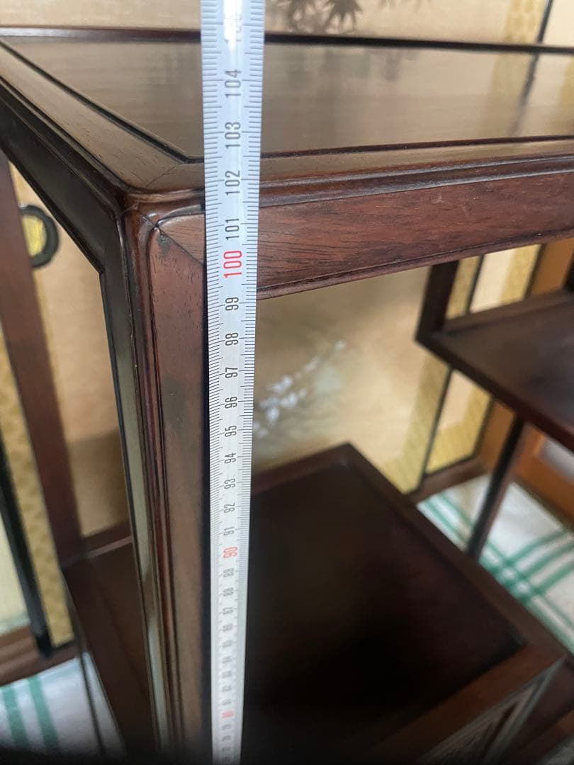 中国家具　中国骨董　箪笥　唐木　紫檀　黒檀　木製　飾り棚　茶箪笥　ローズウッド