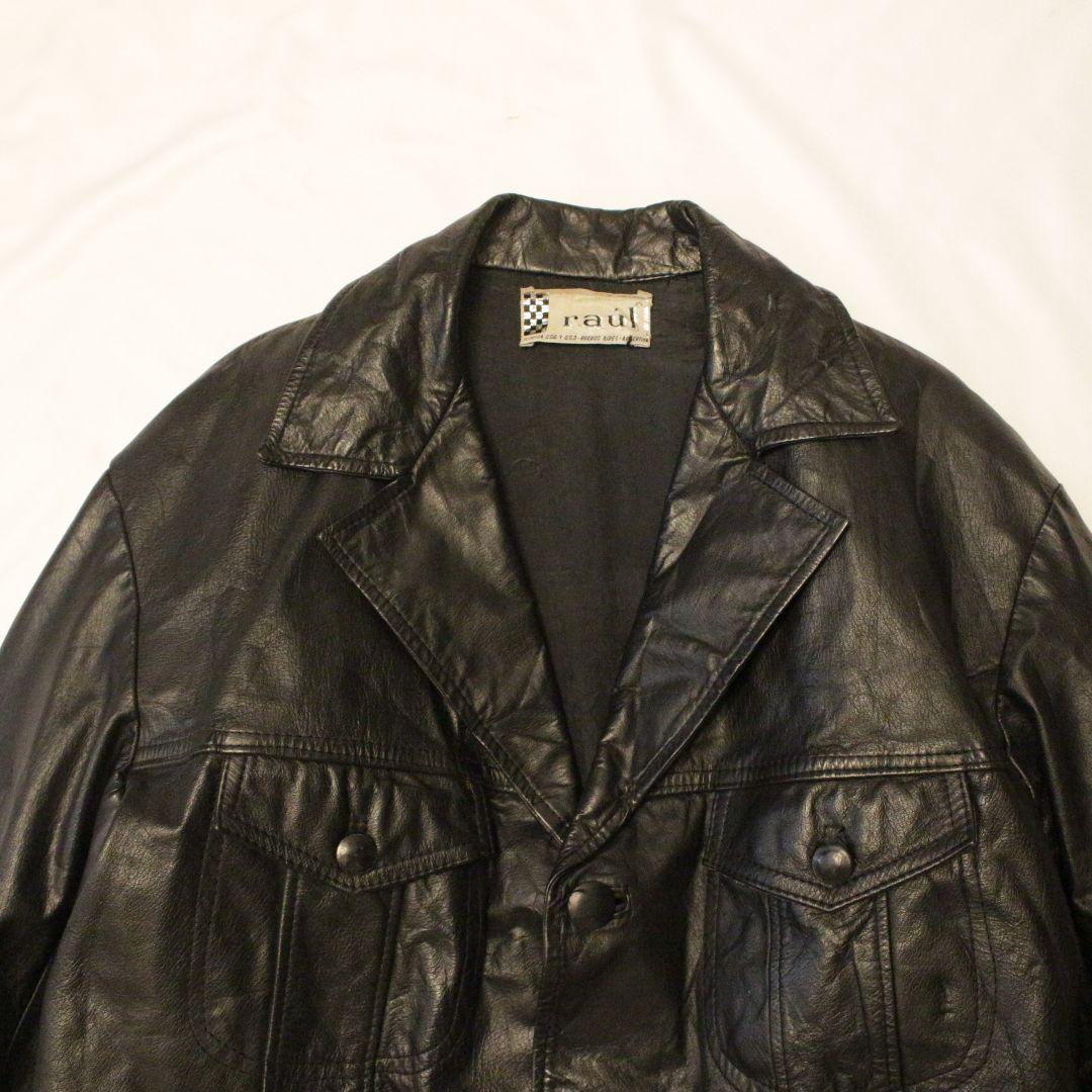 レザージャケット gジャン トラッカージャケット ブラック